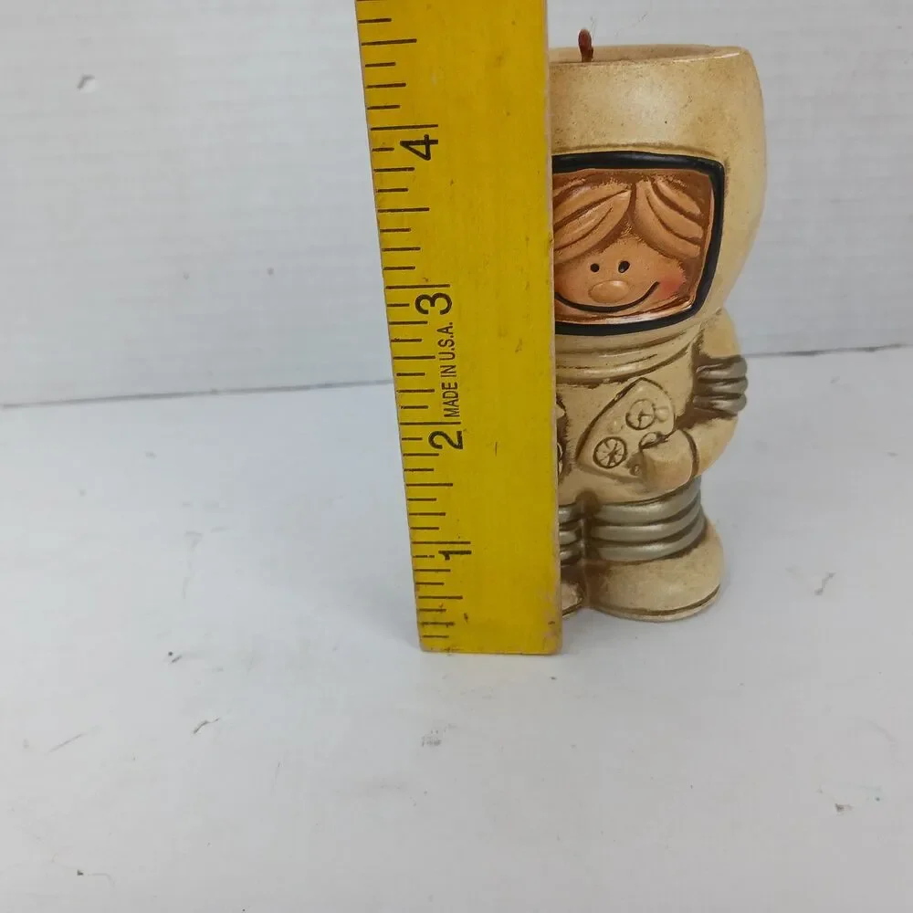 Vtg Ceramic Astronaut  NASA Spaceman Candle Vase Made in Japan 1960's